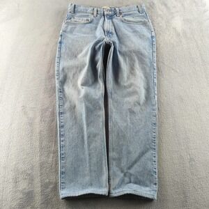 Vintage Gap Blue Jeans 35 (Fits 32x28) Blue Light Wash Slim Straigh USA 90s Y2K